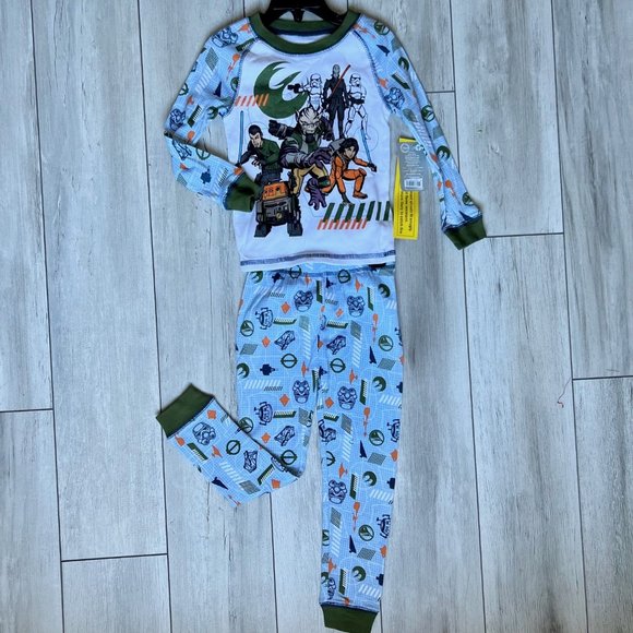 Disney Boys Star Wars pajamas set SIZE 4 - Picture 1 of 3